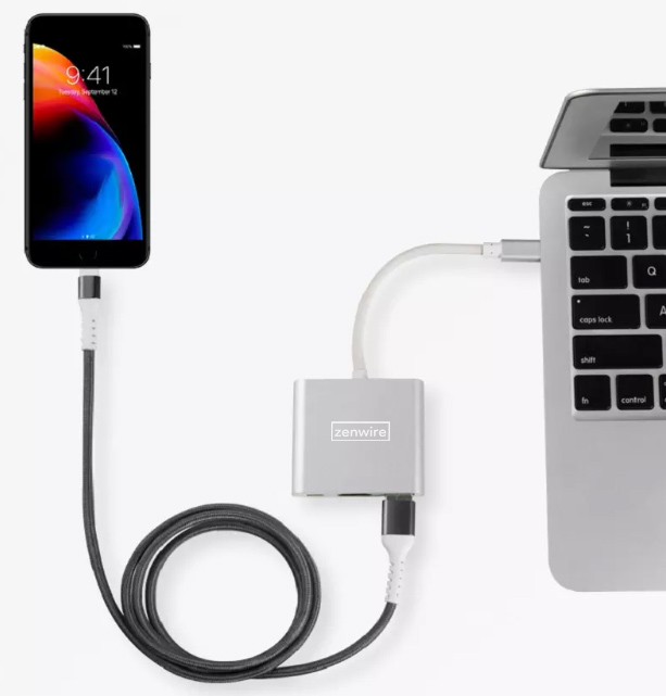 Adapter Przejściówka ZENWIRE 3w1 MHL HUB USB C HDMI 4K do MacBook Samsung Zastosowanie Video