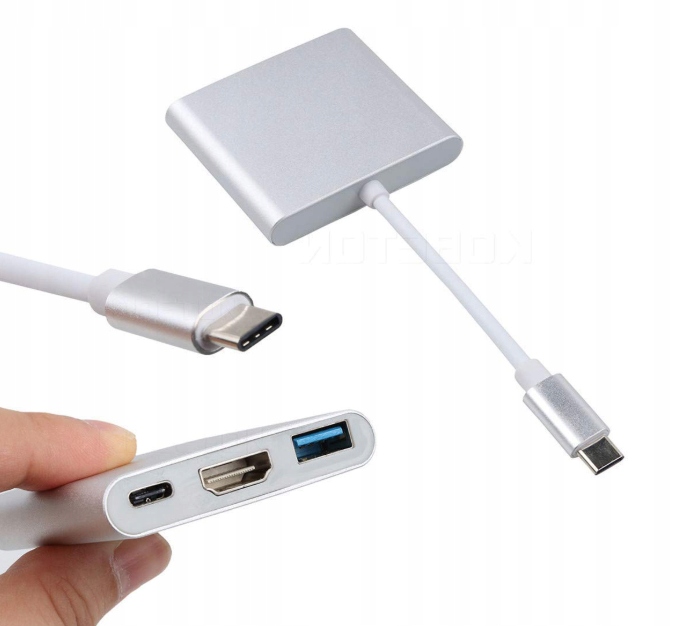 Adapter Przejściówka ZENWIRE 3w1 MHL HUB USB C HDMI 4K do MacBook Samsung EAN (GTIN) 5904507520540