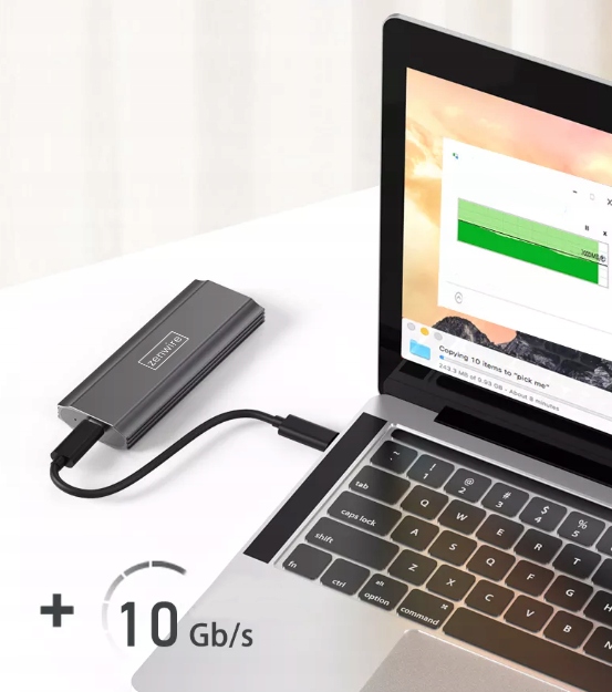 Obudowa na dysk SSD NVME kieszeń adapter SATA PCIe M.2 COMBO USB 3.0 USB-C 3.1 M2 - Zdjęcie nr 6
