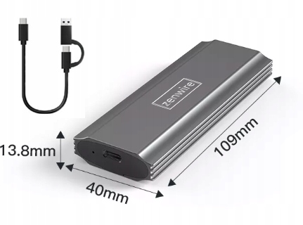Obudowa na dysk SSD NVME kieszeń adapter SATA PCIe M.2 COMBO USB 3.0 USB-C 3.1 M2 - Zdjęcie nr 7