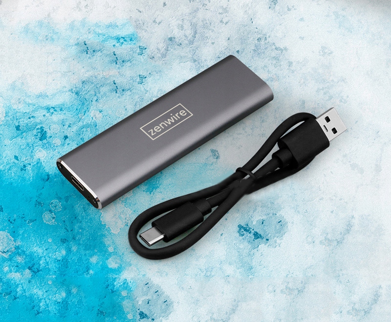 Adapter Kieszeń na dysk SSD m.2 USB-C obudowa m2 SATA Zenwire - Zdjęcie nr 8