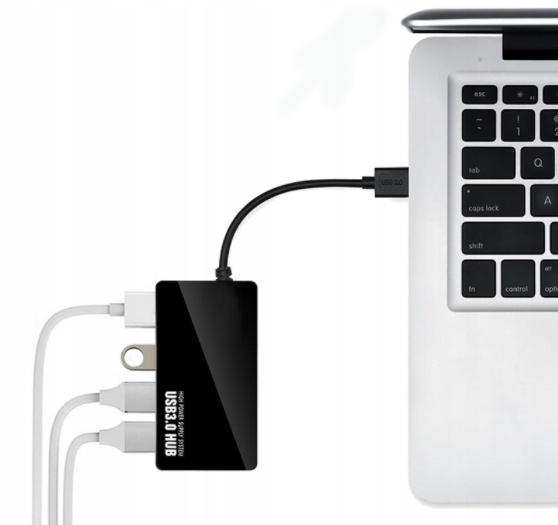 HUB 4w1 ROZGAŁĘŹNIK ROZDZIELACZ PORTÓW 4x USB 3.0 - Zdjęcie nr 7