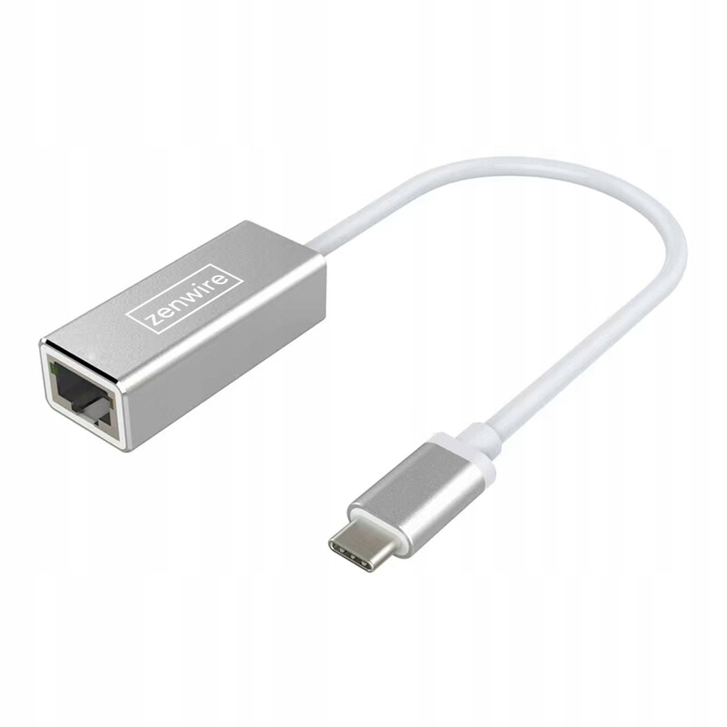 Adapter USB-C Fast Ethernet RJ45 Przejściówka USB A LAN Zenwire - Zdjęcie nr 1