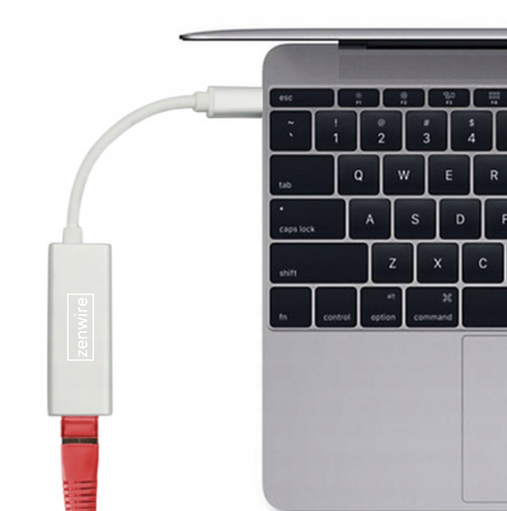 Adapter USB-C Fast Ethernet RJ45 Przejściówka USB A LAN Zenwire - Zdjęcie nr 6