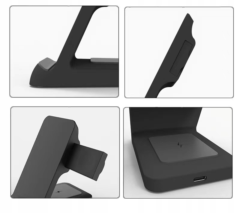 Ładowarka indukcyjna 3w1 do Samsung s21 S20 Apple + AirPods Buds Apple Watch 15W - Zdjęcie nr 11