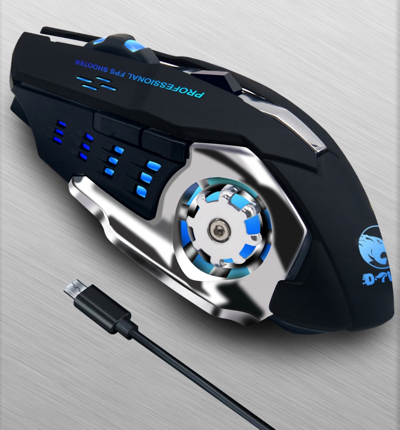 Myszka BEZPRZEWODOWA Mysz GAMINGOWA dla GRACZY do Laptopa Komputera GIER PC Interfejs USB USB (Radio 2.4 GHz)