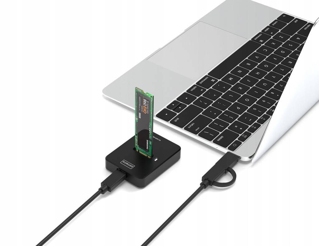 Adapter SSD M2 NVME PCie/SATA NGFF kieszeń na dysk obudowa M.2 USB-C 10 GB/s Zenwire - Zdjęcie nr 3