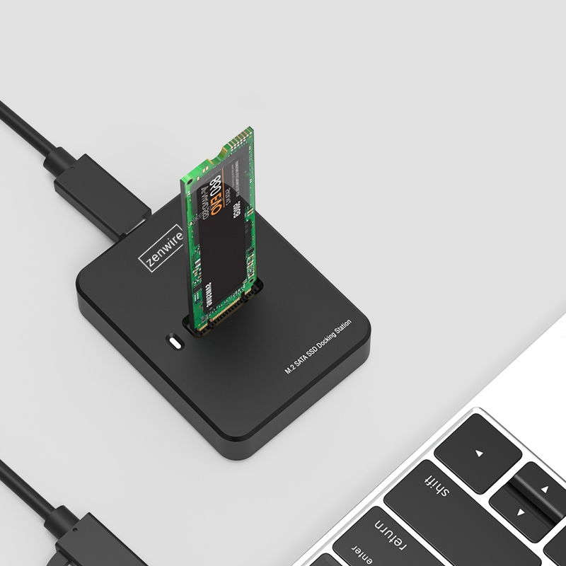 Adapter SSD M2 NVME PCie/SATA NGFF kieszeń na dysk obudowa M.2 USB-C 10 GB/s Zenwire - Zdjęcie nr 7