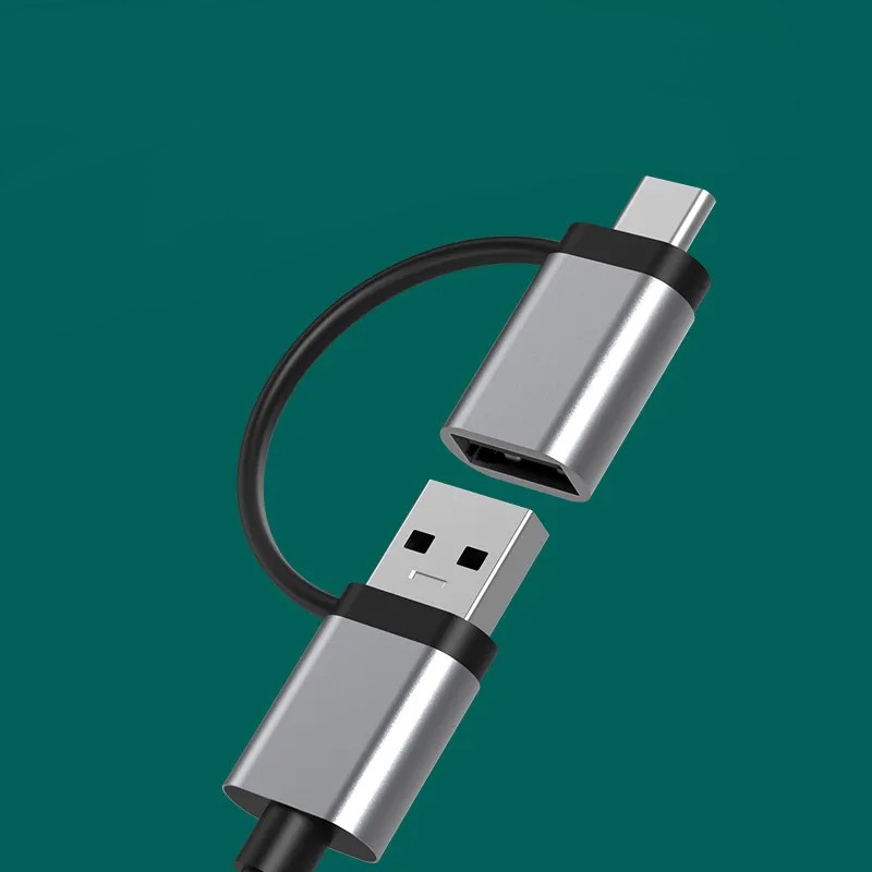 HUB USB-C 7W1 3x USB 3.0 Czytnik Kart SD TF COMBO Zenwire - Zdjęcie nr 5