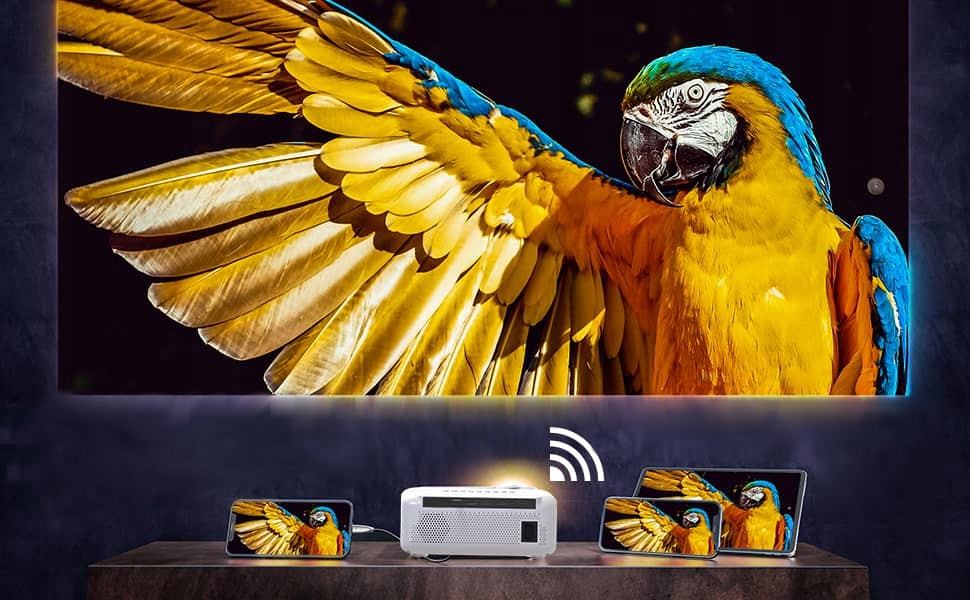 Projektor Rzutnik Full HD 4K 9000lm 300ansi 2000:1 WiFi 2.4/5 GHz Android 9 Bluetooth 5.0 HDMI USB Zenwire e520h - Zdjęcie nr 5