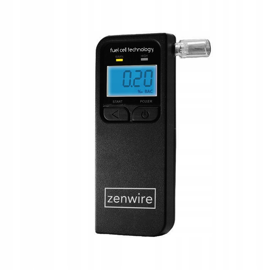 ALKOMAT Profesjonalny Elektrochemiczny z Wyświetlaczem elektronicznym LCD cyfrowym Zenwire F4 z 5 ustnikami w zestawie - Zdjęcie nr 10
