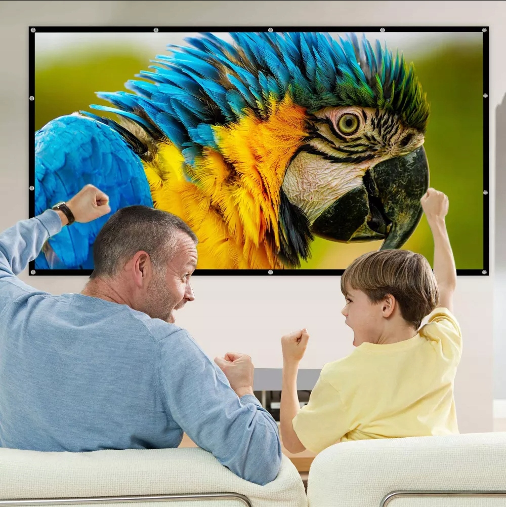 EKRAN PROJEKCYJNY do projektora Przenośny składany 16:9 266x149cm 120 Cali - Zdjęcie nr 3