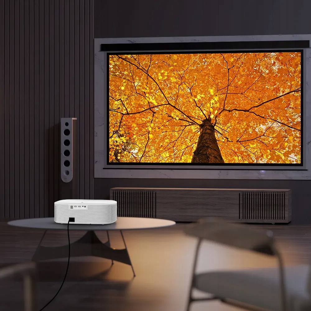 Projektor Rzutnik Full HD 4K 24000lm 800 Ansi WiFi 2.4/5 Ghz SMART TV Linux Netflix Youtube Amazon MULTIMEDIALNY AutoFocus AutoKeystone Bluetooth Zenwire Yg691 - Zdjęcie nr 6