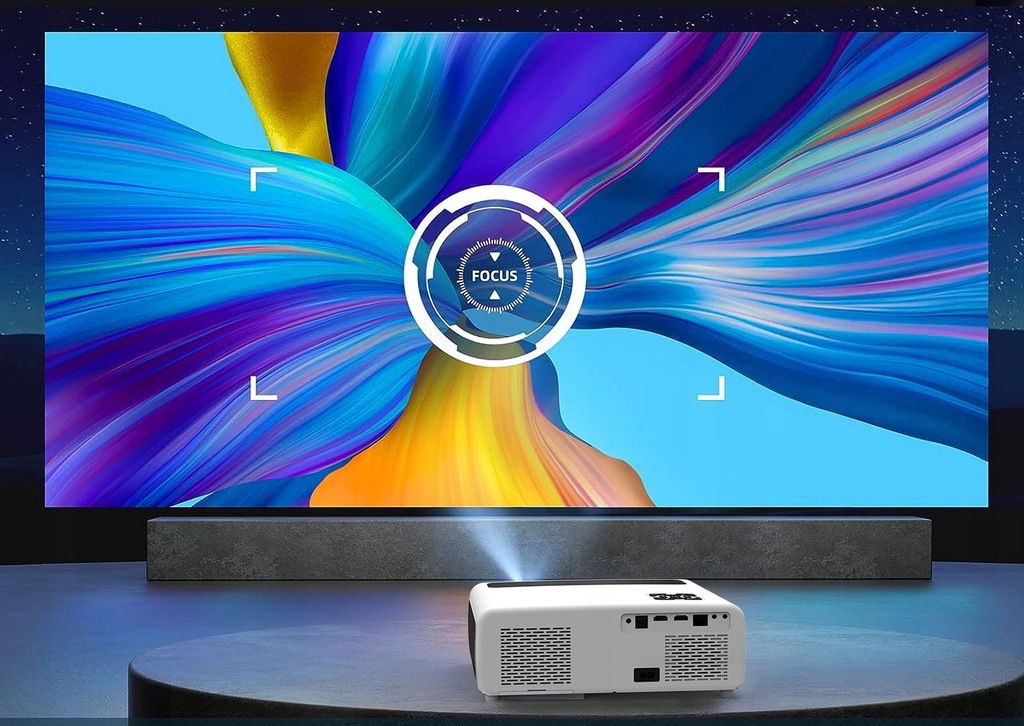 Projektor Rzutnik LED WiFi 2.4/5GHz Android TV FULL HD 4K 24000lm 800 ansi Autofocus Autokeystone 4D Bluetooth 2x HDMI/2x USB/Ethernet/Audio Zenwire e660h - Zdjęcie nr 11