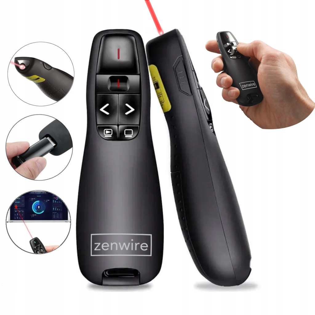 WSKAŹNIK LASEROWY BEZPRZEWODOWY PILOT DO PREZENTACJI LASER USB S15 - Zdjęcie nr 1