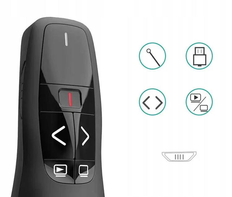 WSKAŹNIK LASEROWY BEZPRZEWODOWY PILOT DO PREZENTACJI LASER USB S15 - Zdjęcie nr 8