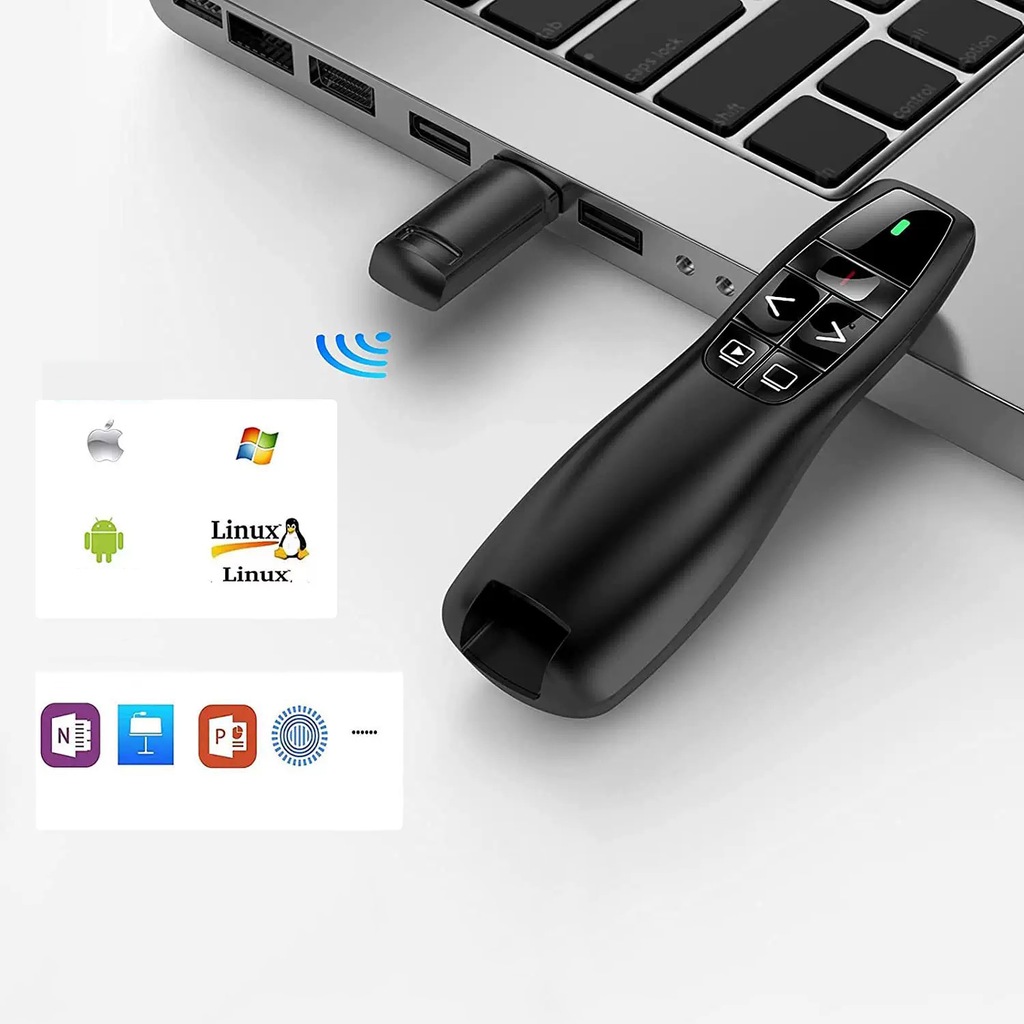 WSKAŹNIK LASEROWY BEZPRZEWODOWY PILOT DO PREZENTACJI LASER USB S15 - Zdjęcie nr 9