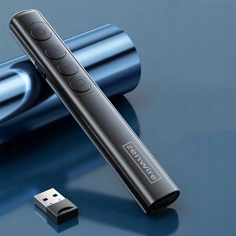 Wskaźnik Prezenter Laserowy Bezprzewodowy Pilot Laser USB do Prezentacji Zenwire S9 - Zdjęcie nr 3
