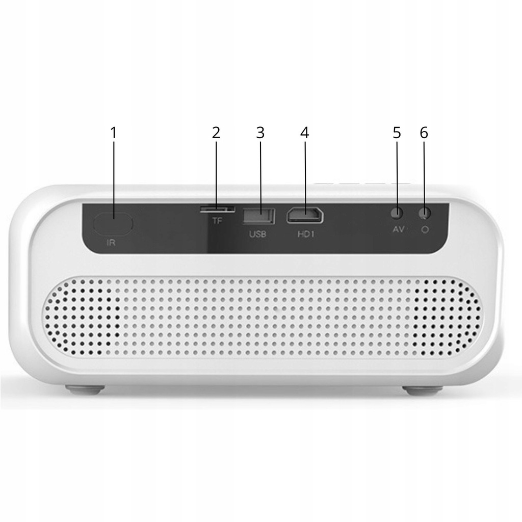 Mini Projektor Przenośny Rzutnik WiFi 2.4/5 GHz Miracast Airplay Full HD 4K 7500lm 250 ansi Bluetooth 5.0 Zenwire e500s - Zdjęcie nr 10