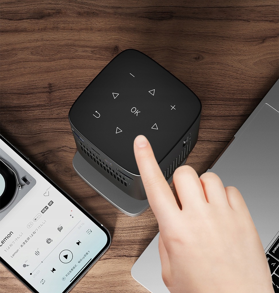 Mini Projektor DLP Przenośny Rzutnik Full HD 4K WiFi Android z wbudowaną baterią + Statyw + Etui ochronne Zenwire c1000 - Zdjęcie nr 12