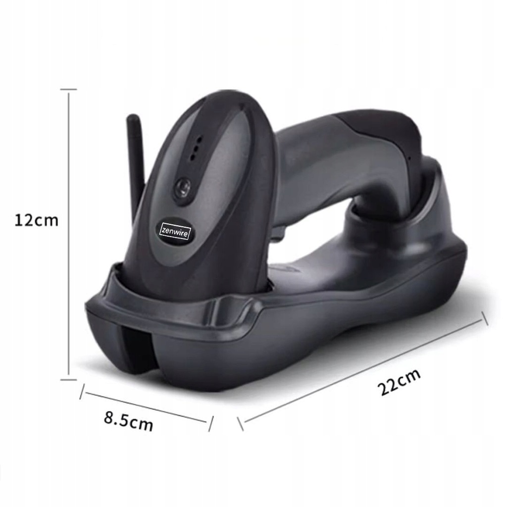 Czytnik Skaner Kodów Kreskowych QR 1D 2D ze Stacją Dokującą USB BEZPRZEWODOWY Zenwire W2503 - zdjęcie 5