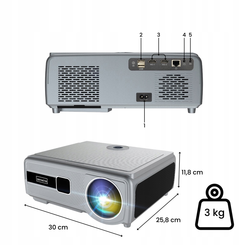 projektor zenwire e690h do gier